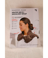 Sharper Image Heated Neck &amp; Shoulder Weighted Wrap Filled w/Natural Herb... - $318.19 MXN