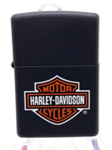 Harley Davidson  Logo Authentic Zippo  Black Matte - $641.86 MXN