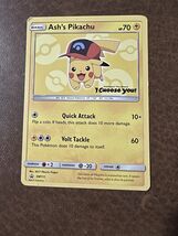 Ash's Pikachu SM111 "I Choose You" Black Star Movie Promo Pokemon Card - $9.90