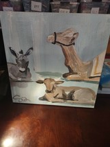 Manager Stable Christmas Picture 20 X 20 nativity - $34.40