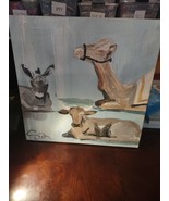 Manager Stable Christmas Picture 20 X 20 nativity - $49.36 CAD