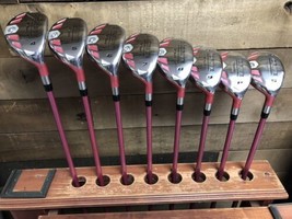 DEMO RH Ladies iDrive Pink Golf Clubs All Hybrid (4-SW) Set Lady Flex 474-8ICY - £393.78 GBP