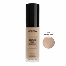 Moira Complete Wear Foundation Weightless Full Coverage Color: 400 Natur... - $445.78 MXN