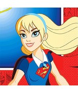 DC Super Hero Girl Super Girl Dessert Napkins Birthday Party Supplies 16... - $72.43 MXN