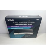 D Link DGS 1210 10MP 10 PORT GIGABIT SMART MANAGED RACKMOUNT PoE SWITCH F24 - $203.10 CAD