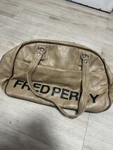Fred Perry Women’s Vintage Beige Purse Hand Bag Zip Up Punk Oi! See Photos - $14.11