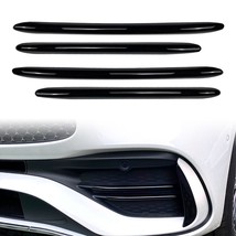 w206 4pcs Car Front Bumper Splitter Fins Body Spoiler Canards Cover Trim For Mer - £90.25 GBP