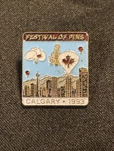 Old 1993 Calgary Alberta Canada Festival of Pins Hot Air Balloons Pin Sh... - $8.75