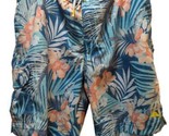 Tommy Bahama Relax Swim Trunks shorts XXL Green orange floral Lined suit - $19.79