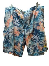 Tommy Bahama Relax Swim Trunks shorts XXL Green orange floral Lined suit - £15.56 GBP