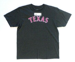 NEW Mens Fanatics Branded Texas Rangers T-Shirt XL Ash Gray w/ Pink Letters NWT - £15.01 GBP