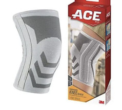 ACE Brand Knitted Knee Brace W/ Side Stabilizers, Large - £36.76 GBP