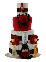 Lady Bug 3 or 4 Tier Diaper Cake - £102.03 GBP