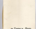 Conrad Hilton Invitation &amp; Evening in Mexico Menu 1960 Hilton Hotels  - £78.41 GBP