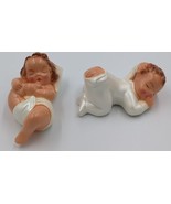 Vintage Mid Century Baby Plaster Figure Wall Hanging Decoration Cute Ado... - £17.12 GBP