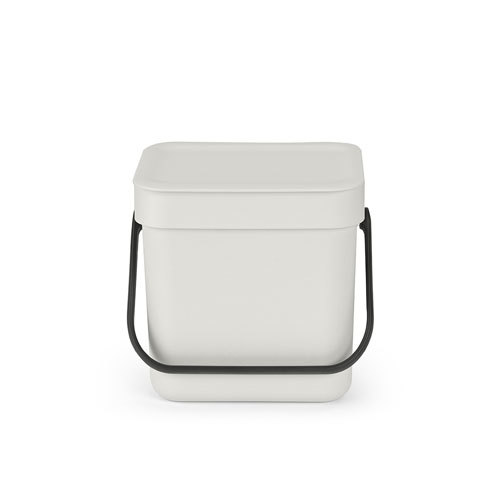 Brabantia Sort &amp; Go Waste Bin 3L - Light Grey - $52.45