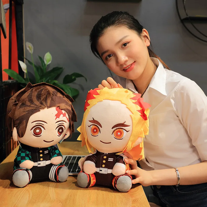 Anime Demon Slayer Plush Doll Toys Tanjirou Nezuko Zenitsu Rengoku Stuffed - £12.55 GBP+