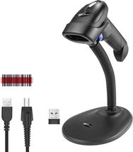 NetumScan Wireless 1D Barcode Scanner with Stand for Warehouse POS and C... - £12.57 GBP