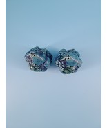 Vintage Inarco Blue Mood Indigo Salt Pepper Shakers Cornucopia E-2371 Japan - $7.66