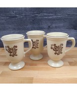 Pfaltzgraff Village Footed Pedestal Coffee Mugs Cup Grandmug Set of 3 US... - £14.93 GBP
