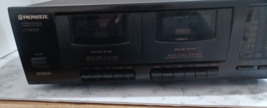 Vint Pioneer Double Cassette Deck CT-W103 Turns On **FOR PARTS ONLY*** Read Desc - £14.88 GBP