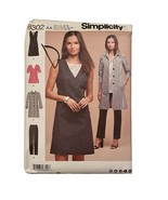 Simplicity Pattern 8302 Dress Jacket Pants Top Size 10 - 18 Uncut Factor... - $148.33 MXN