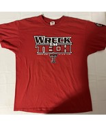 Texas Tech Wreck ‘Em Tech Est 1923 Red Raiders Red T Shirt Short Sleeve ... - $257.26 MXN