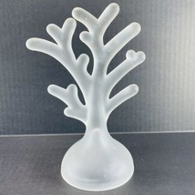 Frosted Clear Glass Tree Coral Branch For Jewelry Display Rings Bracelet... - £11.71 GBP