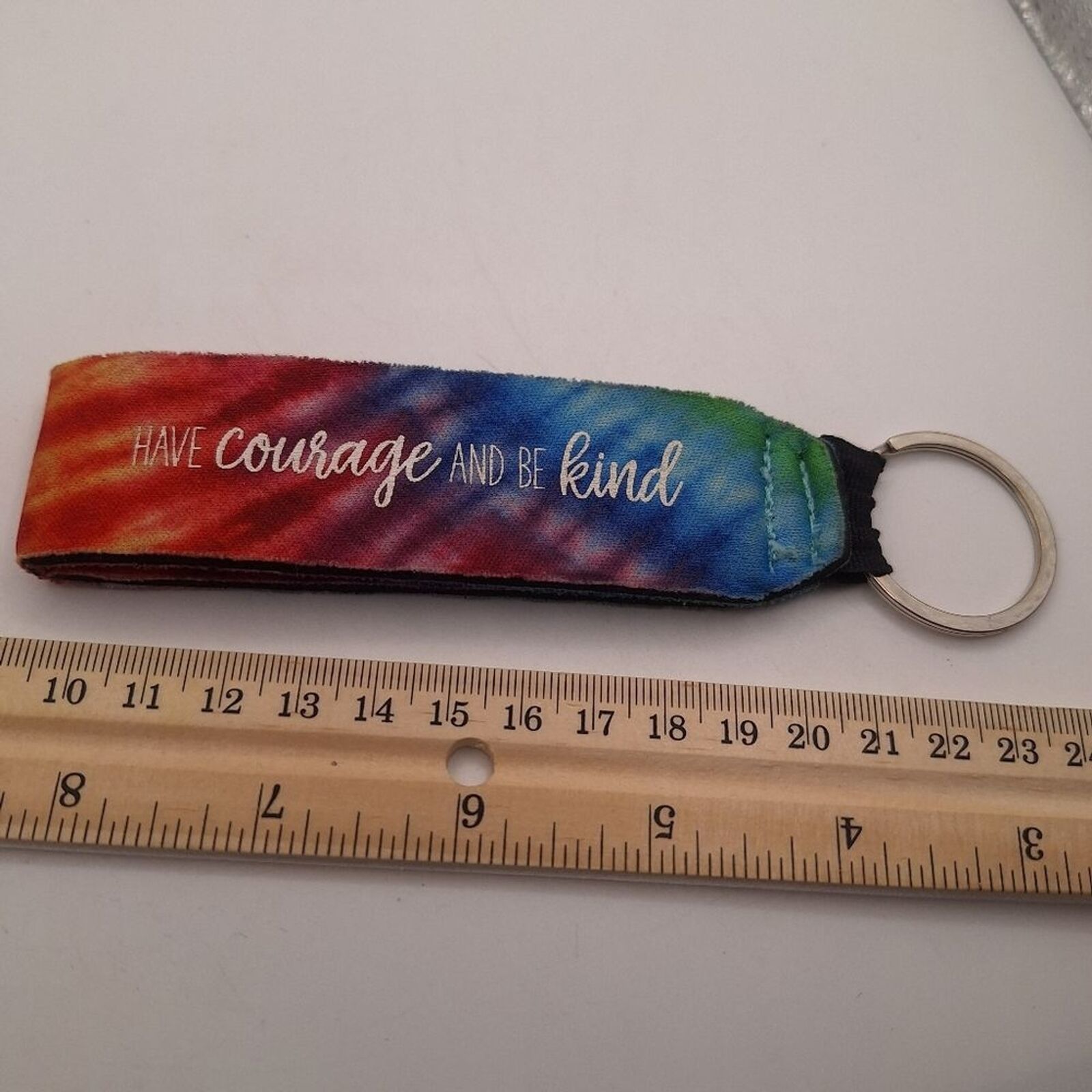 Inspirations Wristlet Lanyard Keychain Holder, 6.5in Have courage and be... - $5.40