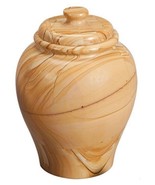 Small/Keepsake 2 1/2 Cubic Inches Beige Natural Marble Cremation Urn - £80.41 GBP