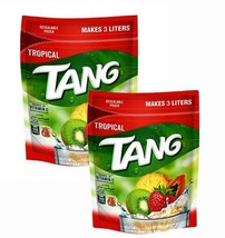 Tang Tropical Imported Drink powder Resealable Pouch, 375g Each (Pack of 2) - £29.32 GBP