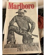 Marlboro Man Cowboy Horses Lasso Vintage Old Newspaper Print Ad Ephemera... - £11.73 GBP