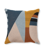 Modern Throw Pillow, Geo Face, Multi, 18&quot; Square, 1 per Pack - $25.96