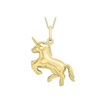 Carissima Gold 9 ct Yellow Gold Unicorn Pendant on Curb Chain Necklace o... - $6,378.23 MXN