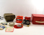 Viewmaster GAF Projector &amp; Viewers LOT 45 Reels Disney Travel Carry Case... - $72.55