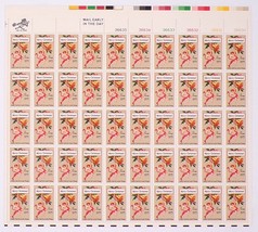 United States Stamp Sheet US 1580 1975 10c Contemporary Christmas:Christmas Card - $29.99