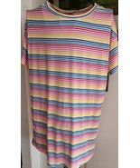 Secret Treasure Sleepshirt ~ Pajama ~ Stripe ~ Knit ~ Knee Length ~ Size... - £17.65 GBP