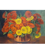 Oil painting on canvas by Paul EHRETSMANN, bouquet of flowers, CIRCA 1950 - €452,40 EUR