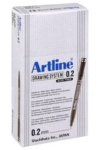 Artline 0.2Mm Drawing System - Black (Pack Of 12) - £40.01 GBP