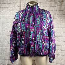 Vintage Aviat Sportif Mujer XL Cortavientos Cremallera Chaqueta Diseñado... - $31.17