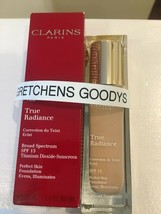 Clarins True Radiance Perfect Skin Foundation #113 Chestnut SPF 15 NIB 1.1 oz - £14.52 GBP