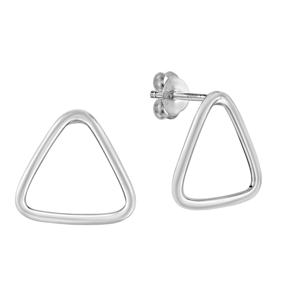 Primary image for Minimal Geometric Open Triangle Sterling Silver Post Earrings
