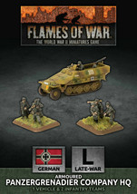 Flames of War GBX168 Late War German Panzergrenadier Company HQ Battlefront - £31.96 GBP