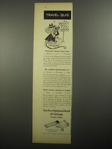 1956 The First National Bank of Chicago Advertisement - Liederkranz cheese  - £14.50 GBP