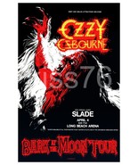 OZZY Osbourne 1984 &quot;Bark At The Moon&quot; 18 x 28 LONG BEACH ARENA RP Concer... - $54.70 CAD