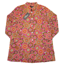 NWT RARA AVIS by Iris Apfel Embroidered Jacket in Orange Pink Mandala Ci... - £92.93 GBP