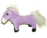 Purple Lavender Plush Pony  Horse 12&quot; Long 7&quot; Tall White Mane and Tail L... - £11.73 GBP