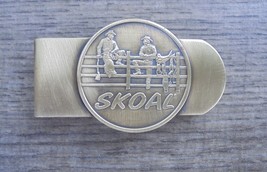 Vintage Skoal Smokeless Tobacco Brass Cowboys On Fence Money Clip-NEW - £5.96 GBP