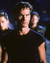 The Outsiders Patrick Swayze In Black T-Shirt 16x20 Canvas Giclee - $69.99