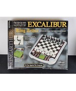 Excalibur King Arthur Chess Game Computer 8&quot; x 8&quot; Board LCD Model 915 - £47.29 GBP